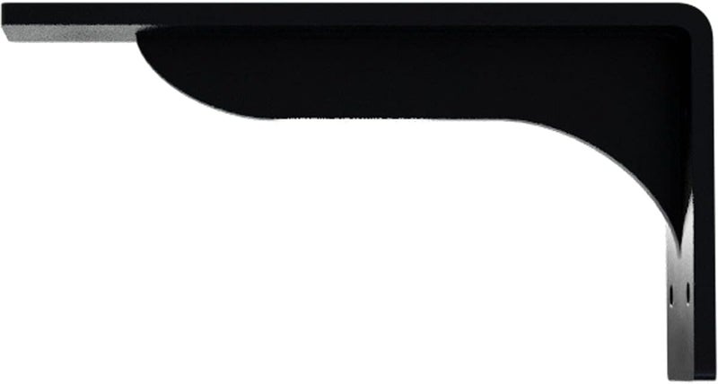 Ekena Millwork BKTM02X08X04EBPBL Steel Bracket Embrey, 2"W x 8"D x 4 1/4"H, Powder Coated Black - Image 3